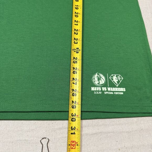 Dallas Mavericks Shirt Mens Extra Large Green Special Edition Mavs Vs Warriors - Picture 3 of 5